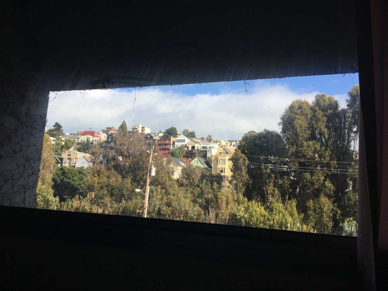 view from san francisco general hospital bedroom